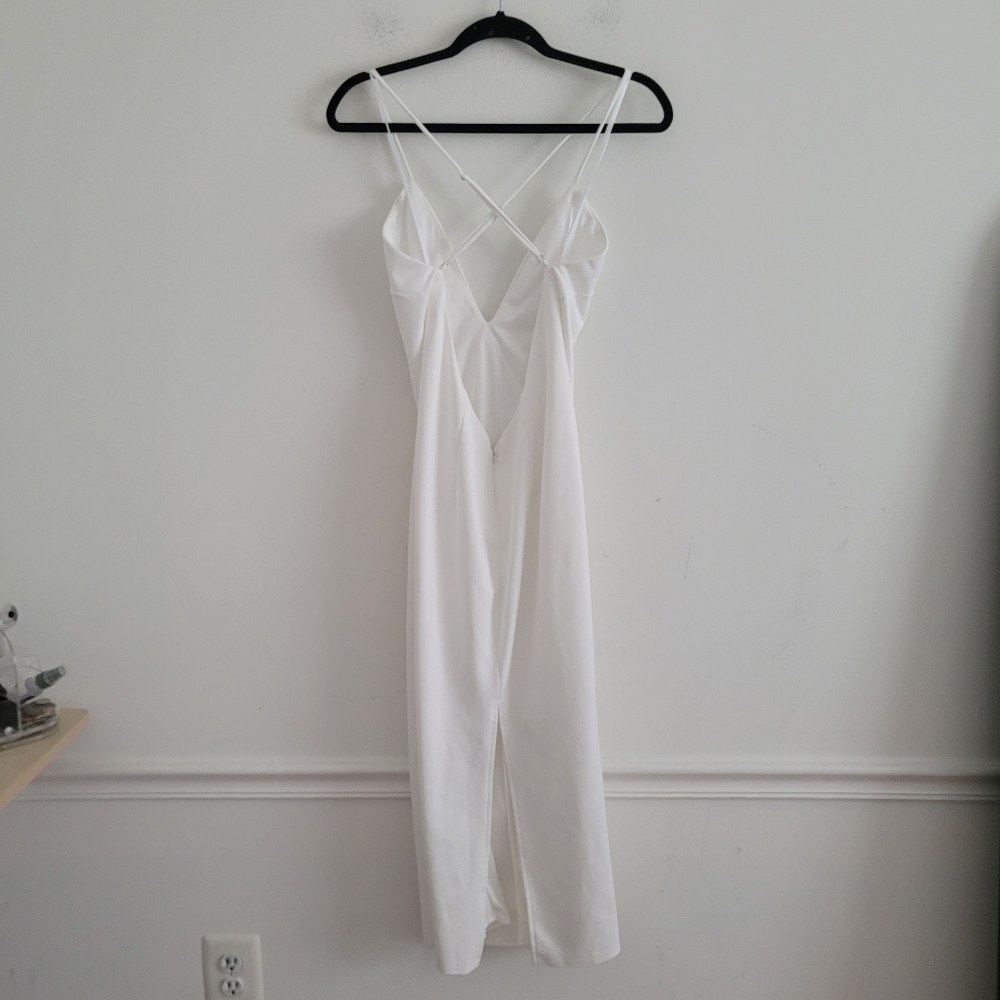 Katie May White Open Back Midi Bodycon Dress Size M - Picture 6 of 6